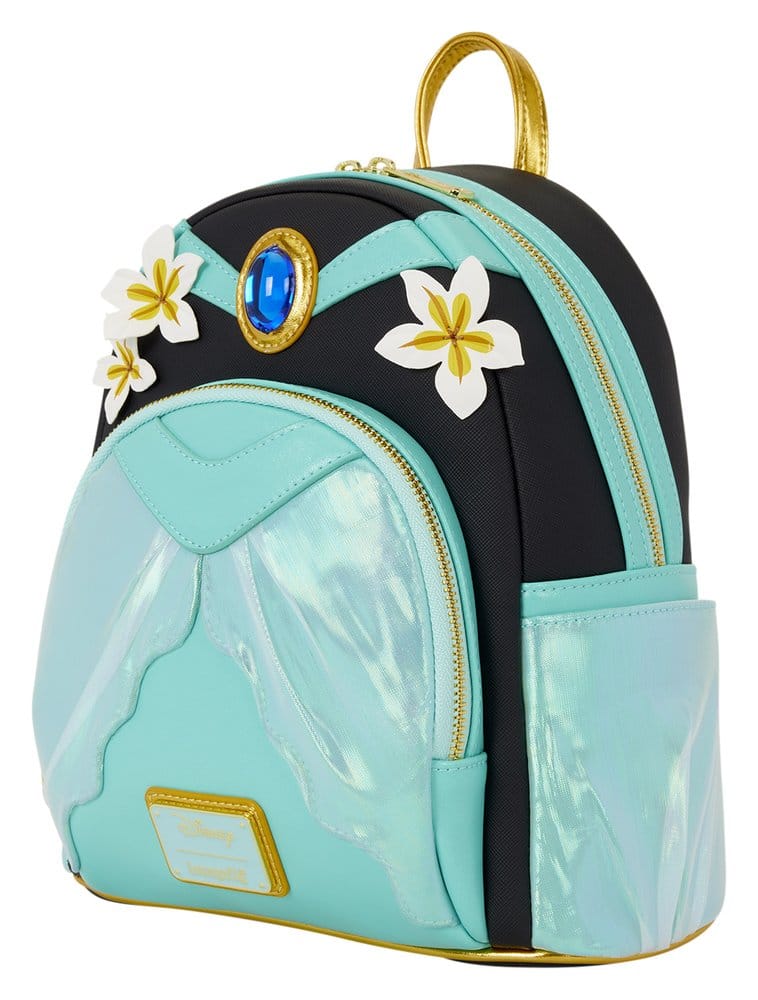 Loungefly Disney Aladdin – Prinzessin Jasmin Glitzer Cosplay Mini-Rucksack