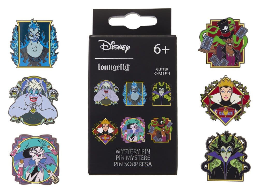 Loungefly Disney Villains – Porträt-Mystery-Pins (Blind Box)