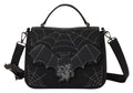 Loungefly Disney Mickey & Minnie Mouse – Spinnennetz & Fledermäuse Umhängetasche