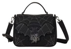 Loungefly Disney Mickey & Minnie Mouse – Spinnennetz & Fledermäuse Umhängetasche