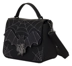 Loungefly Disney Mickey & Minnie Mouse – Spinnennetz & Fledermäuse Umhängetasche